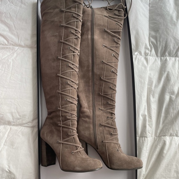 Vince Camuto Shoes - Vince Camuto Tall Lace Up Heel Boots